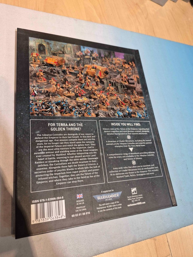 9th Edition Warhammer 40k Adeptus Custodes Codex