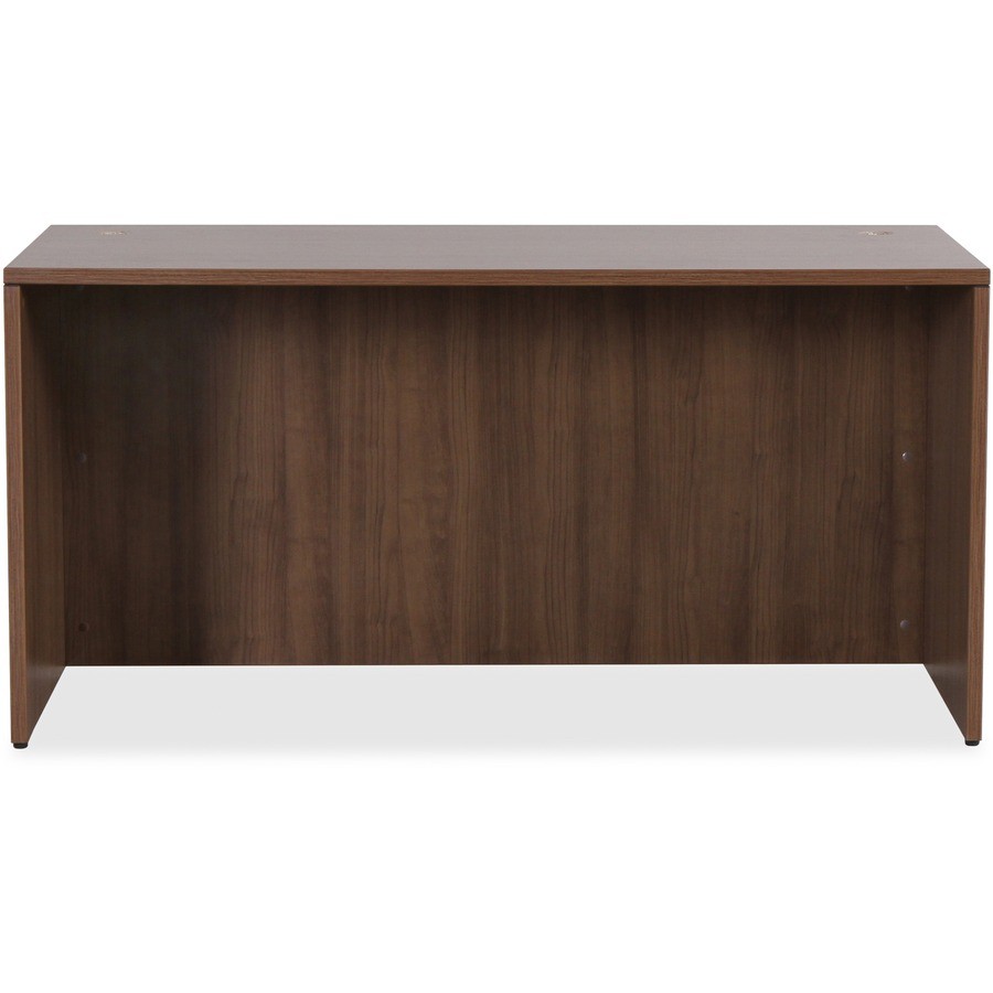 Lorell LLR69966 Walnut Laminate Desk Shell 72"x36"