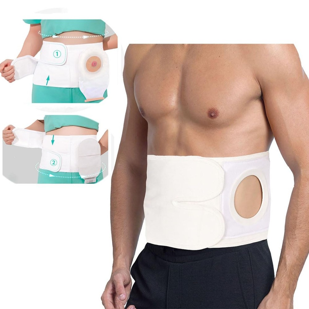 Ostomy Support Belt，Adjustable Prevent Parastomal Hernia Support Belt For