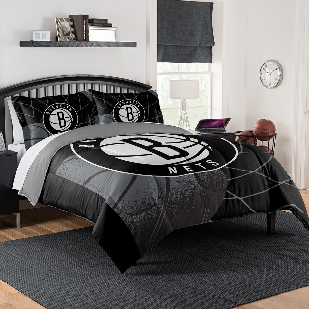 NBA Officially Licensed Brooklyn Nets Comforter & Sham Set