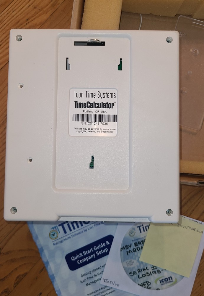 Time Systems TimeCalculator PIN Employee Time Clock - Complete Boxed.