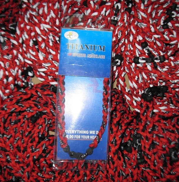 TITANIUM TORNADO BASEBALL MLB SPORTS NECKLACE