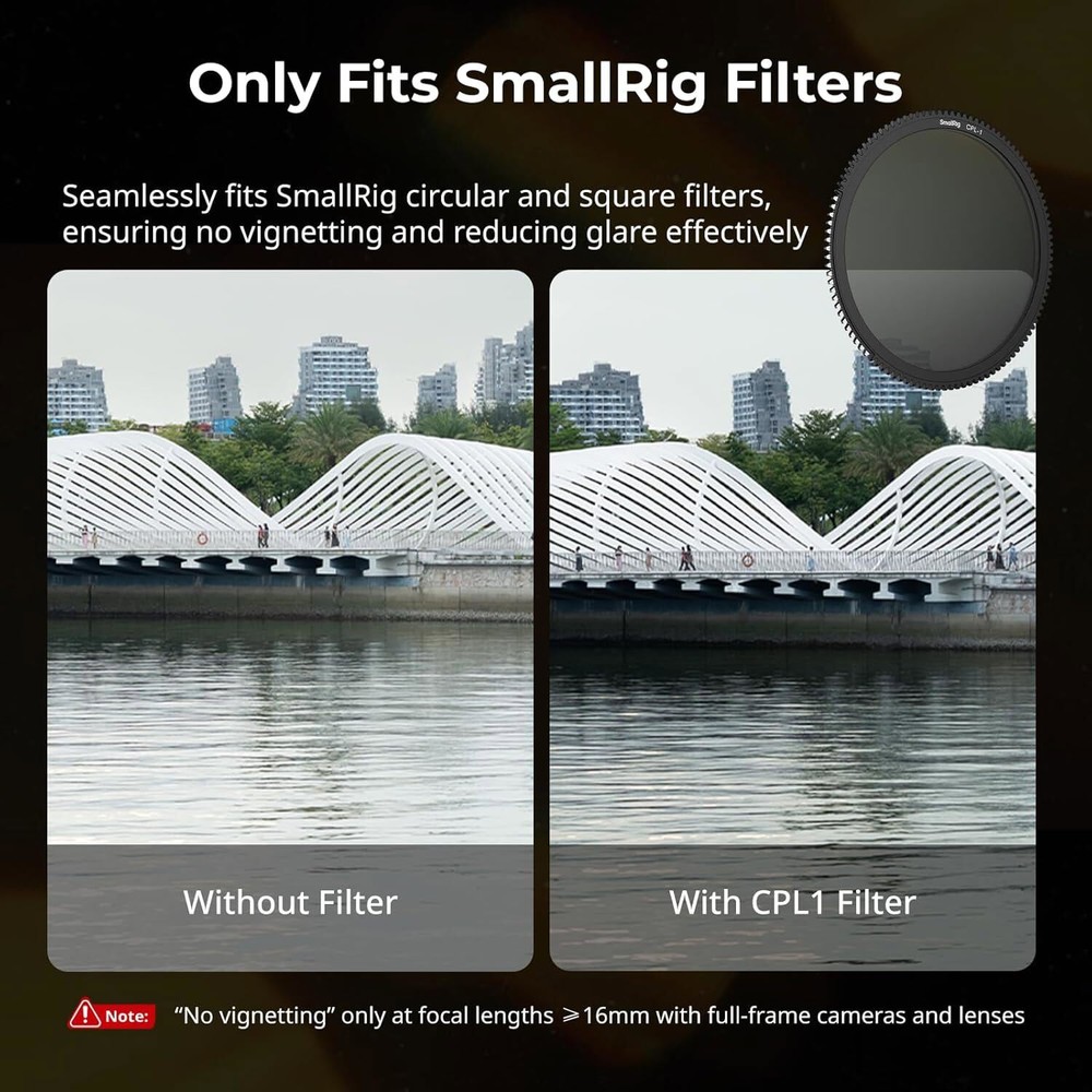 SmallRig Matte Box 67-82mm Adjustable, 4x5.65" Filter Frame, Top Flag, for DSLR