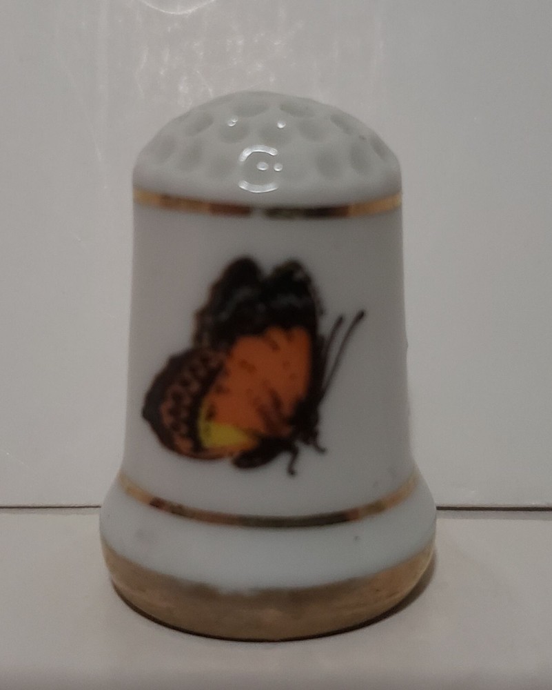 Orange Monarch Butterfly Thimble