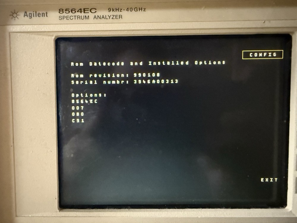 Agilent / HP 8564EC 40GHz Spectrum Analyzer W/opt.007 Tested