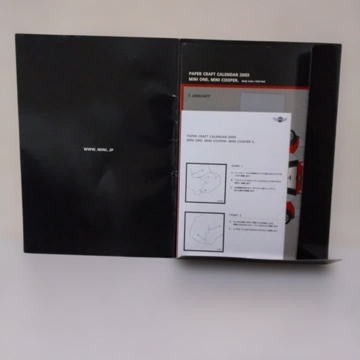 Bmw Mini Paper Craft Calendar 2003