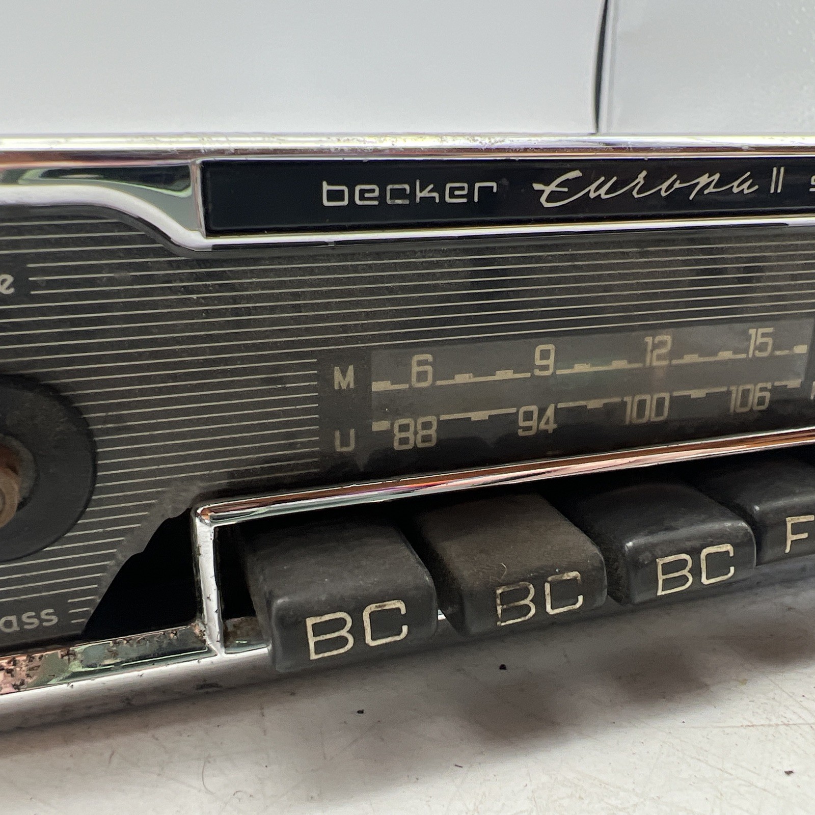 Becker Radio Europa II AM/FM Untested As Is