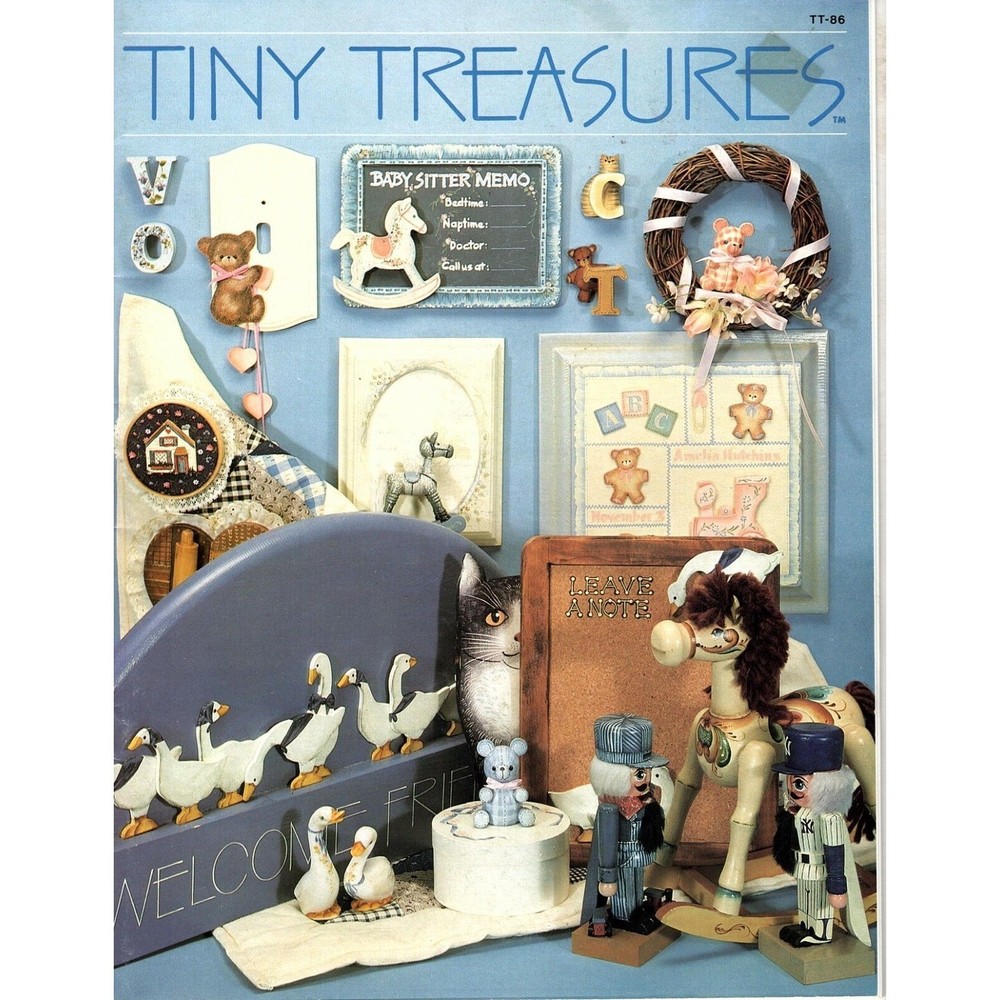 Tiny Treasures Decorative Tole Painting Instruction Pattern Book 1986