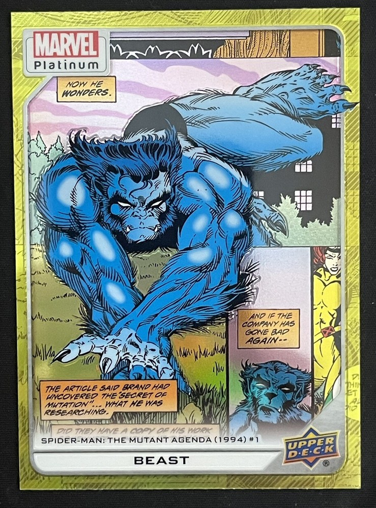 2023 Marvel Platinum Beast Yellow Rainbow High Series #188