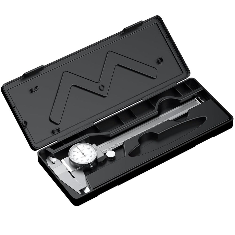 Dial Caliper Shockproof Dial Caliper Precision Caliper with Watch 0-6" Range,...