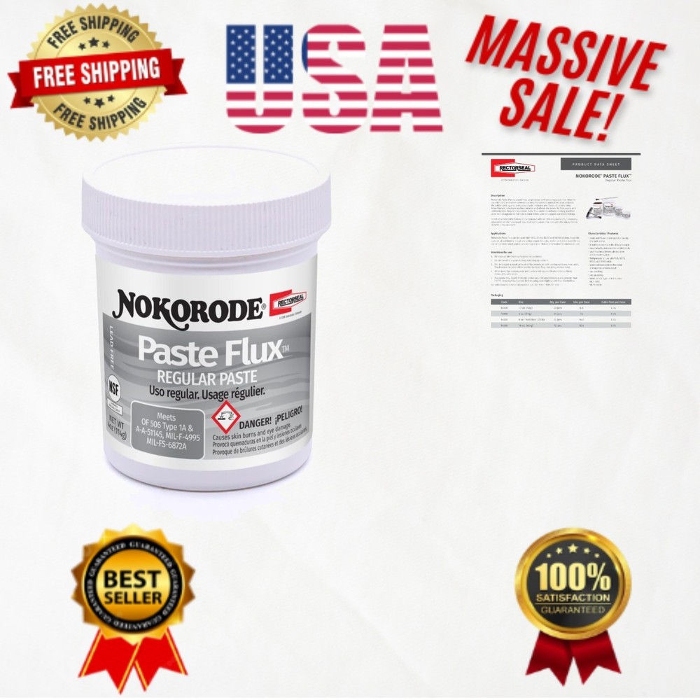 Nokorode Regular Paste Flux 4oz - Easy-to-Use Soldering Solution for Repairs