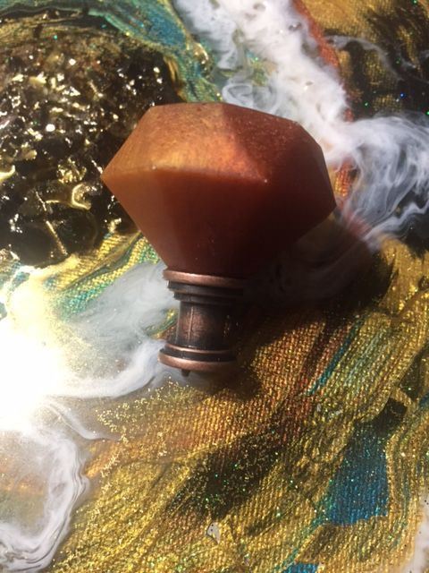 Knob or Pull Making Base - Antique Copper - 16x16mm