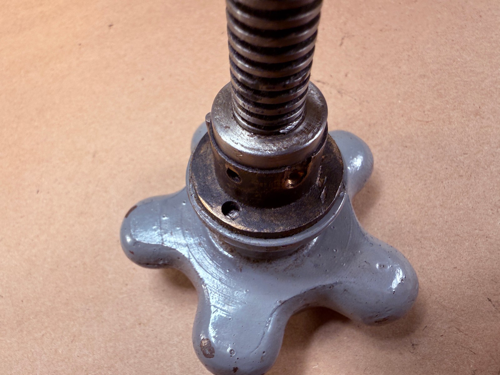 Vintatge Horizontal Milling Saddle Cross Slide Leadscrew Brass Nut + Knob