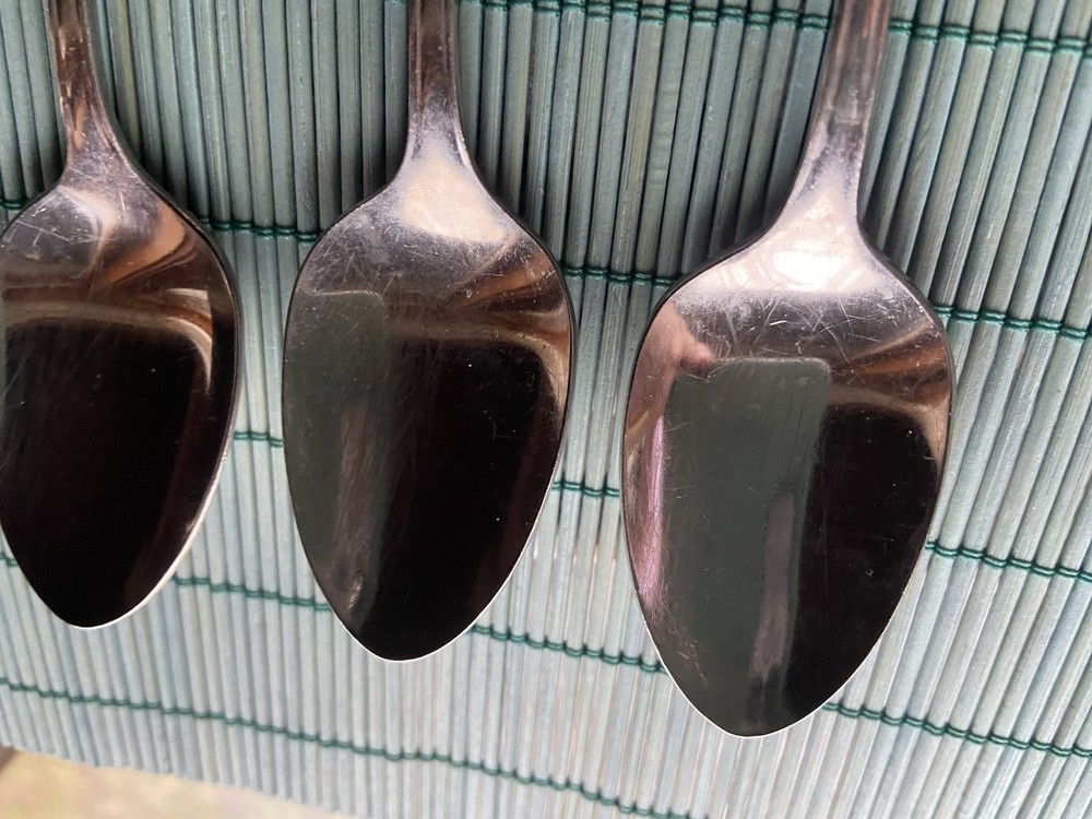 Oneida Community CLARETTE Stainless Teaspoons 6” Flatware Set 3