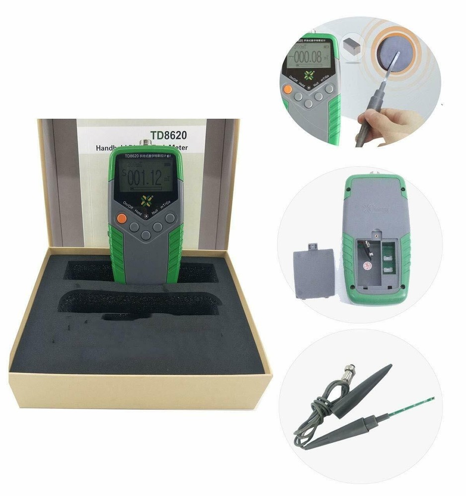 Teslameter Magnetic Strength Tester with Range 200mt/2000mt Display Accuracy ±5%