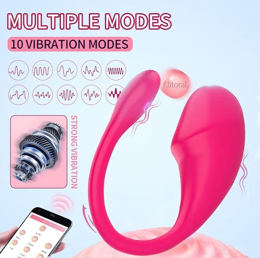 Bluetooth vibrator Remote Control Massager Portable Soft Silicone Design
