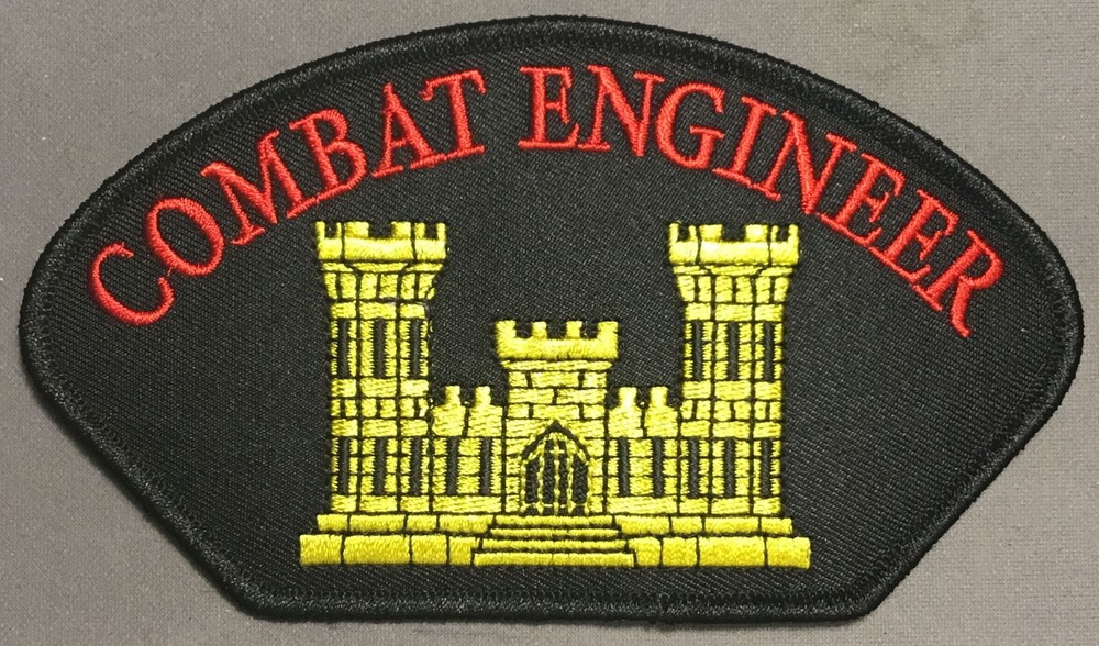 Combat Engineer with Golden Castle licensed hat patch