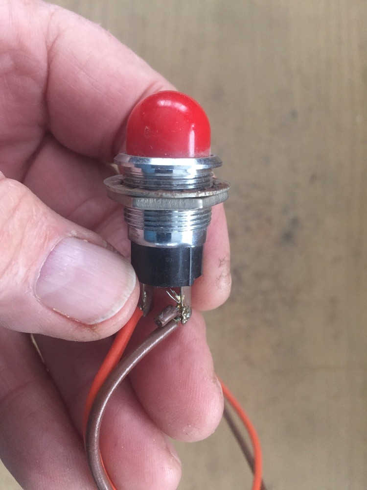 RED WARNING LIGHT OR ON LIGHT INDICATOR 120volt BRIGHT RED LIGHT For Dash Board