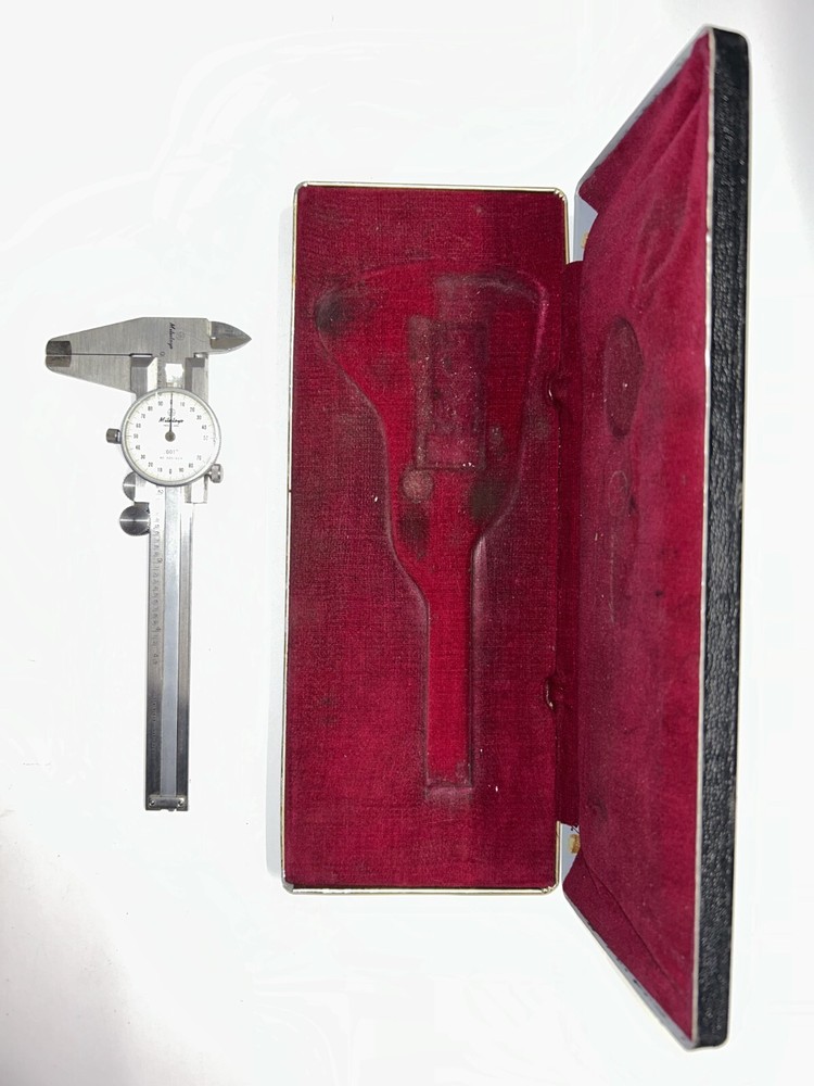 Vintage Micrometer with Case Originally From Grumman