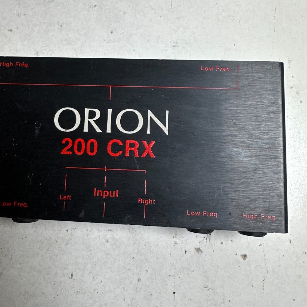 Orion 200 CRX Black 2-Way Active Crossover Frequency Control Car Audio Systems