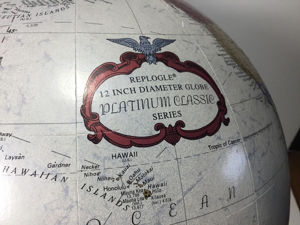 12” Diameter Replogle Platinum Classic Series World Globe - City Population. EUC
