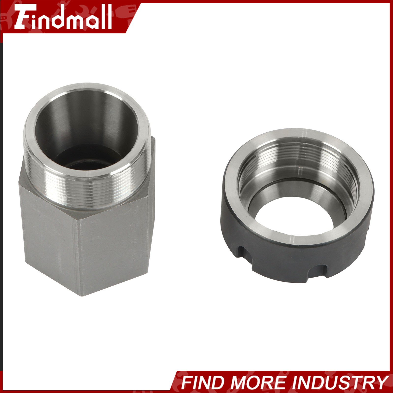 Findmall ER32 Collet Block Spring Hex & Square Chuck Holder For CNC Machine