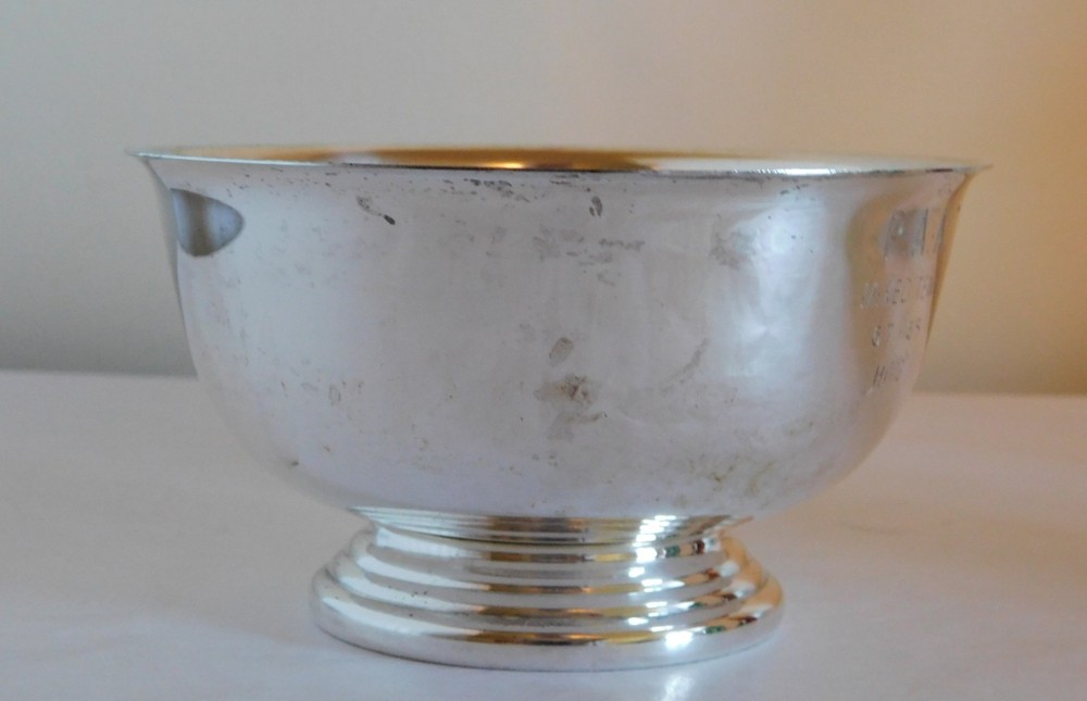 Footed Silver Plate Bowl Prize Trophy Pittsburgh Athletic Association (#CH219)