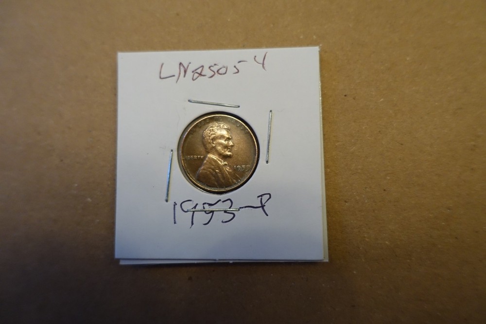 1953-P 1 cent Lincoln  Penny