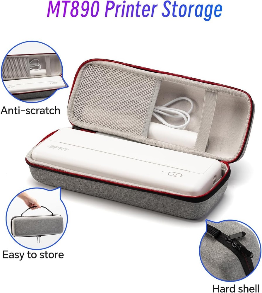 Portable Printer Carrying Case,Compatible 890/HPTR 810/M832/,for Wireless Mob...