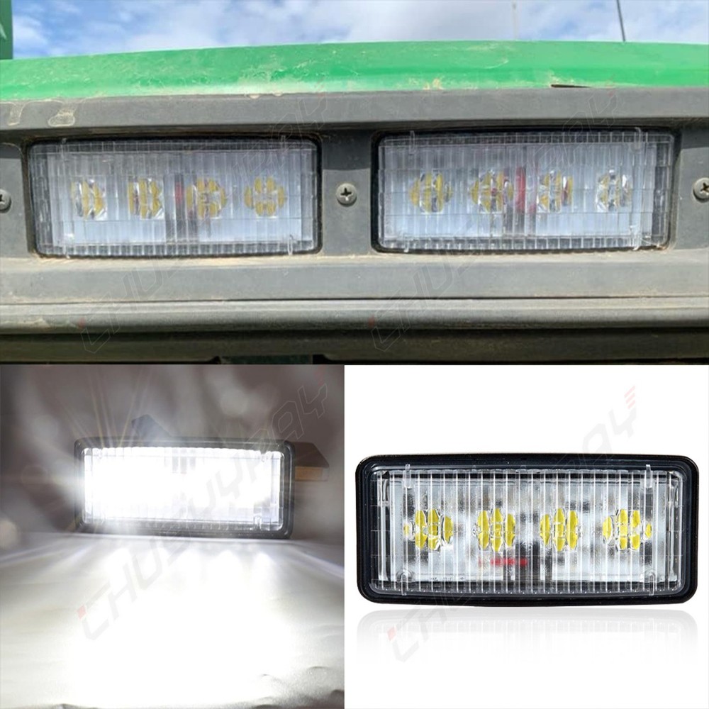 Replace R161288 RE306510 RE37450, Rectangular LED Tractor Work Light, 4-Pack A+