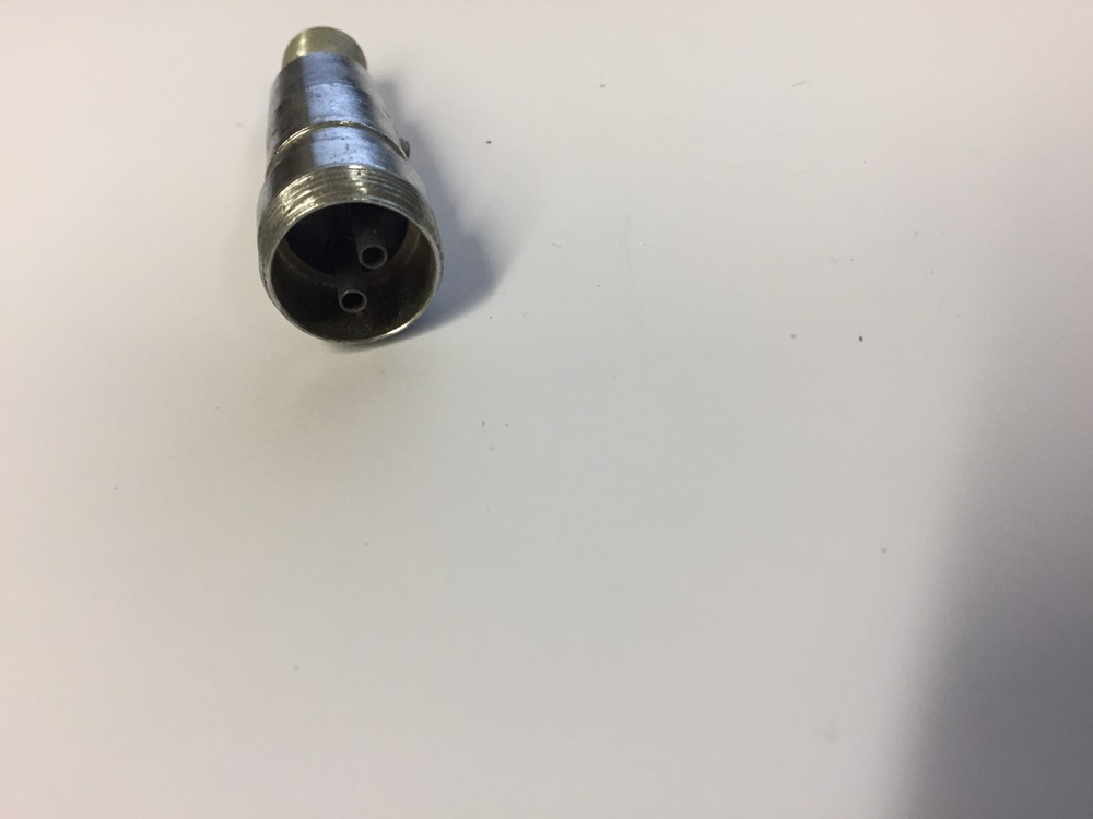 80-MC2M1 AMPHENOL SOLID BRASS SHELL 2 PIN CONTACT FOR SHEILDED CABLES NEW
