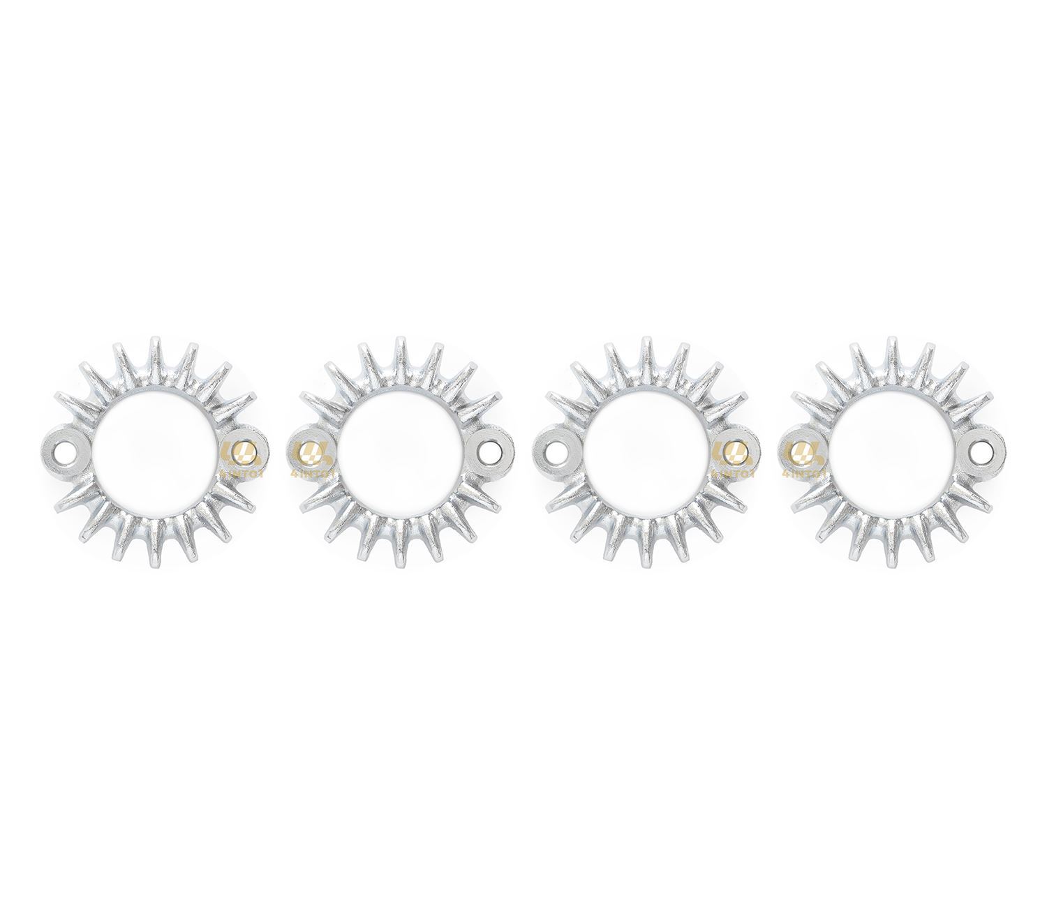 Chrome Exhaust Flange - Set of 4 - 18231-333-010 - Honda CB350F CB400F CB550K