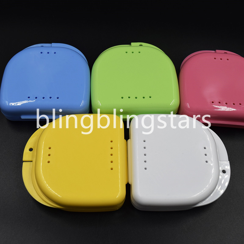 10 Pcs Denture Retainer Storage Box, Mouthguard Container, Assorted Colors