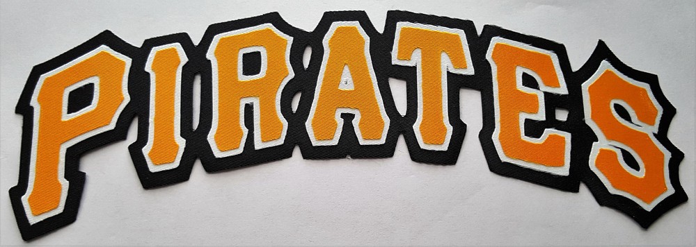 HUGE PITTSBURGH PIRATES IRON-ON PATCH - 3.25" x 9.75"