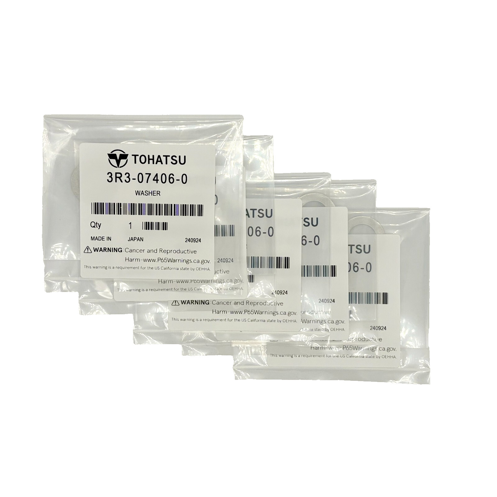 x5 Tohatsu Nissan Mercury Outboard Oil Drain Screw Washer Gasket 3R3-07406-0 OEM