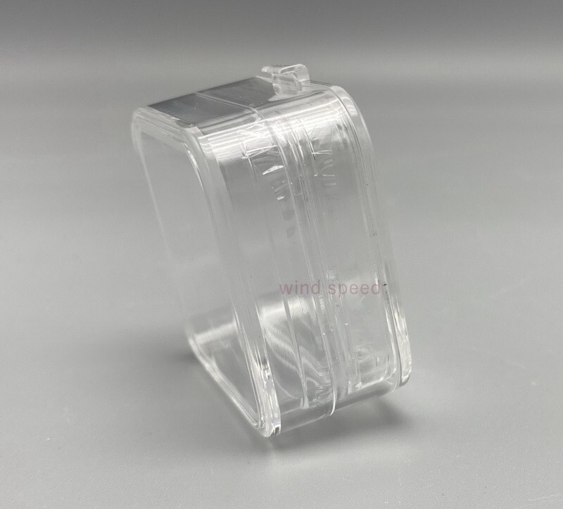 1 PC Hinged Display Boxes Elastic Membrane Fragile Chip Storage Case 5*5*2.5cm