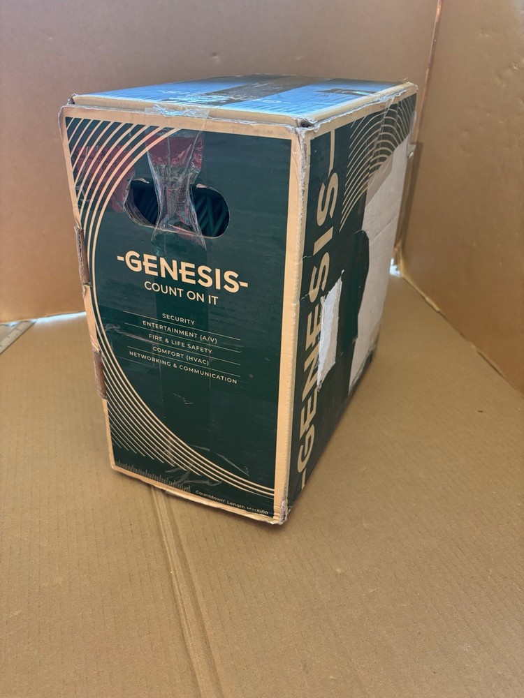 Genesis 50881105 24/4PR Cat5E Green 1000Ft Plenum