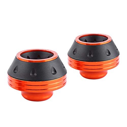 Front Fork Frame Sliders Wheel Crash Protector, CNC Aluminum Front Fork Orange