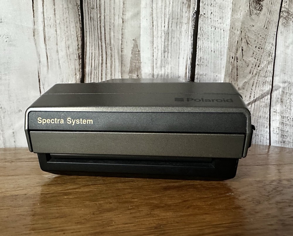 Vintage Polaroid Spectra System Camera With Black Hard Case - Untested