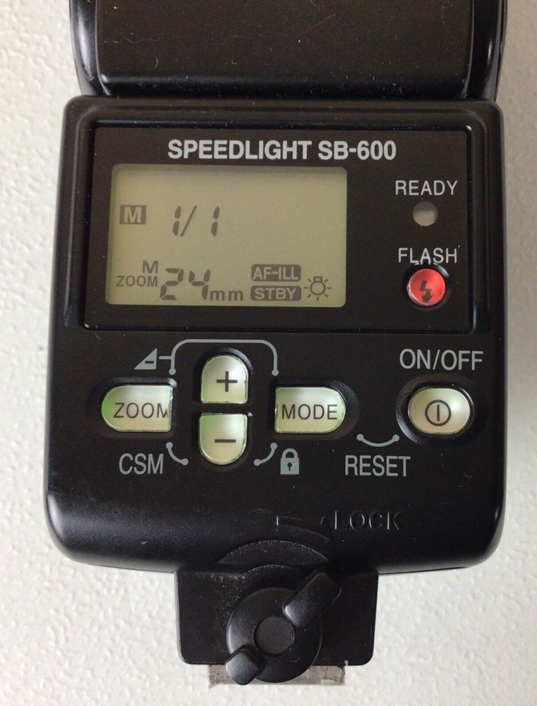 Nikon Speedlight SB-600 Shoe Mount Flash Tested Working
