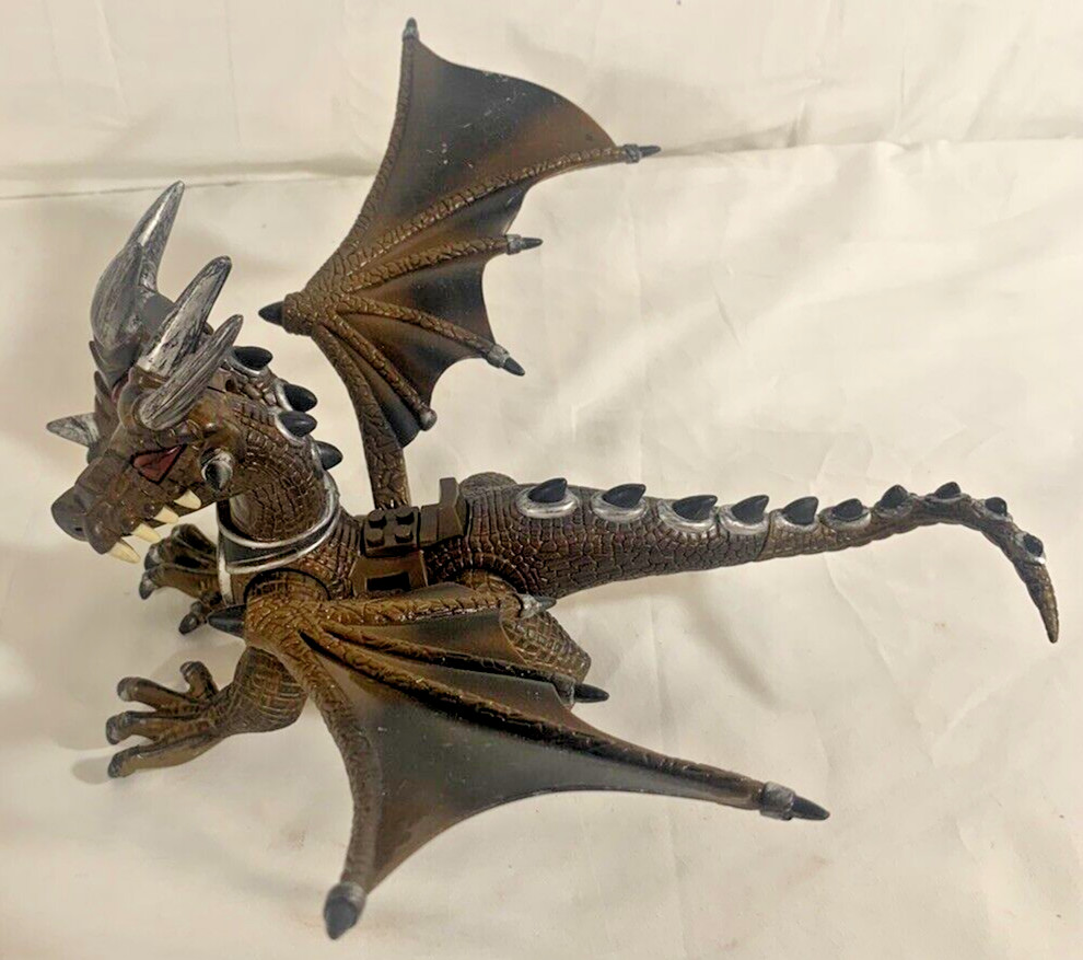 MEGA BLOKS Shadowmane Brown/Silver Two-Headed Dragon🐉 from Sea Assault Set 9807