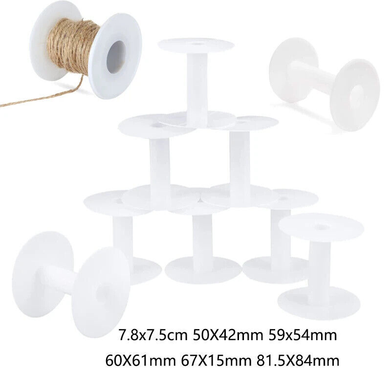 5x Multiple sizes Plastic Reels wheel Bobbins Spools Empty Bobbin wire winding