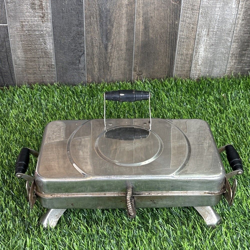 Vintage Electric Griddle Tested Working Unbranded
