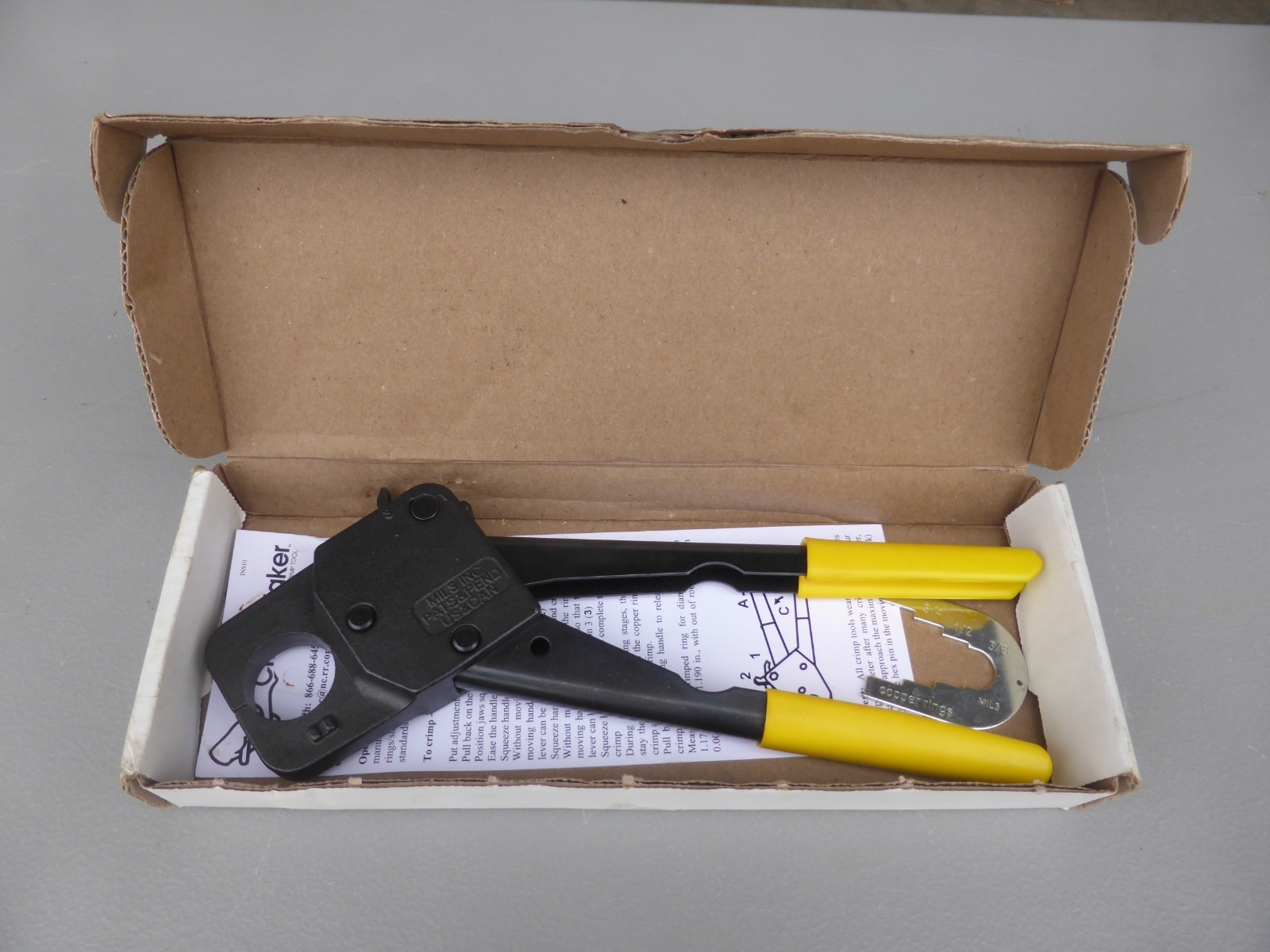 MIL-3 inc 1" PEX Compact Crimp Tool CrimpMaker Made in USA