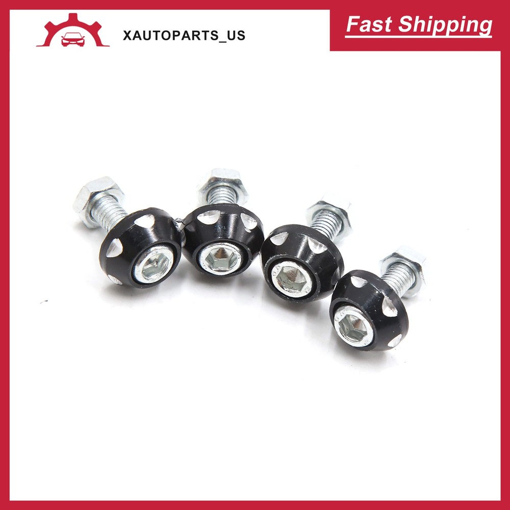 License Plate Bolt Screws Universal -4 pcs