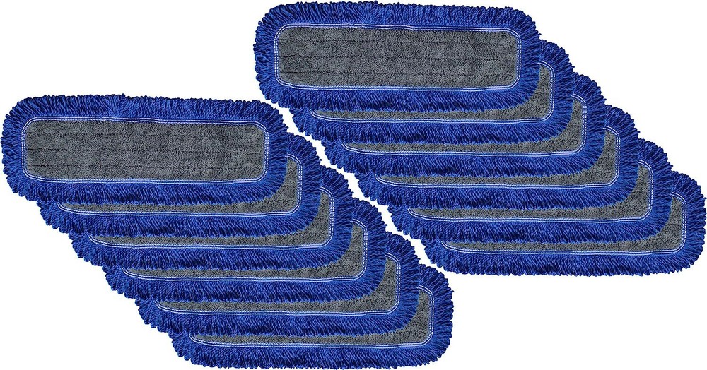 Microfiber Dry Mop Pads 12-Pack: Professional Dust Mopping