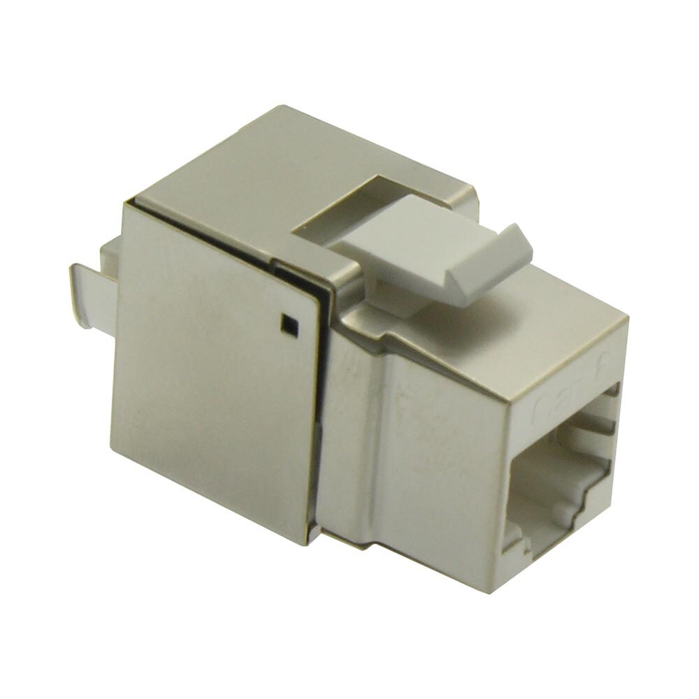2 PACK - Shielded CAT6 Keystone RJ45 Ethernet Network 110 Punch Down Jack Silver