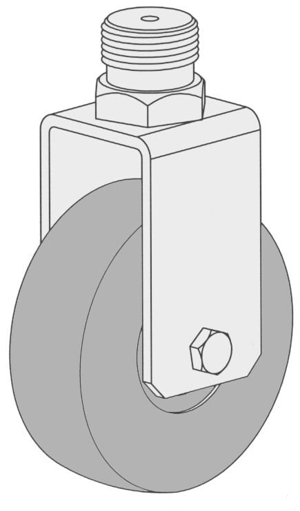 CASTER - FIXED WHEEL