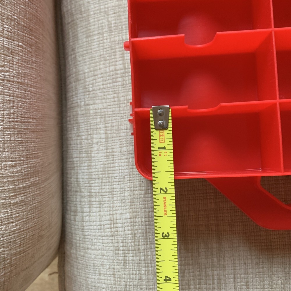 Red Clear Through Hot Wheels Redlines Carry Case 48 Slots With Handle