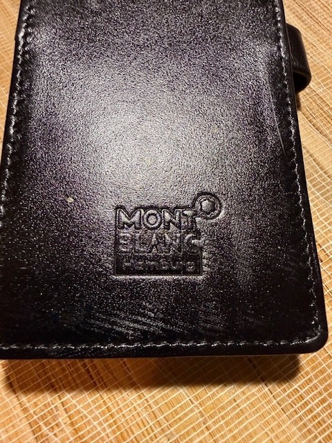 MONTBLANC ~ LEATHER 3-PEN CASE (BLK)
